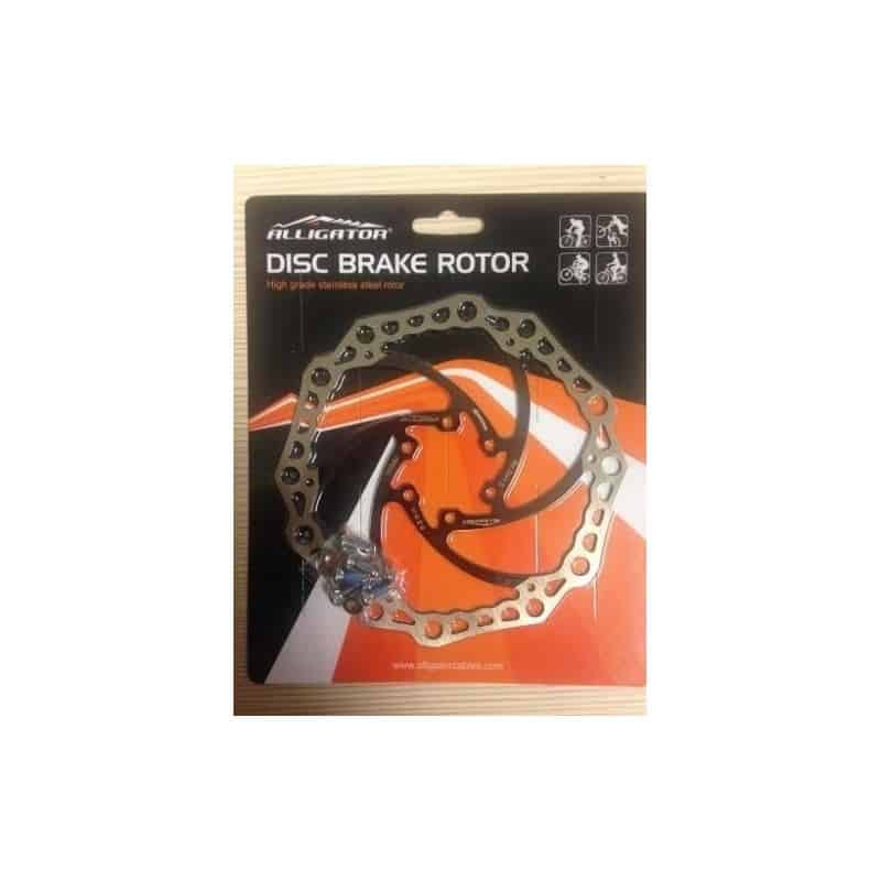 DISCO FRENO CROWN X ALLIGATOR 6 FORI 160mm, NERO/GRIGIO