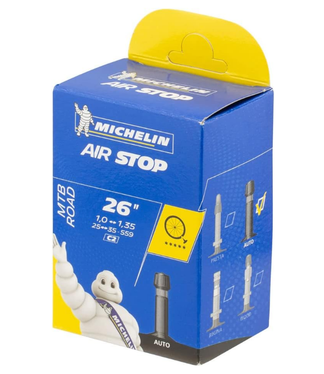 Camera D'Aria Michelin Air Stop 26x1.0-1.35 Valvola Auto 35mm